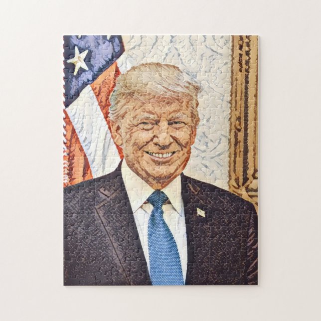 Le puzzle d'art du président Donald Trump (Vertical)