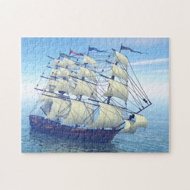 Le puzzle de bateau à voile (Horizontal)