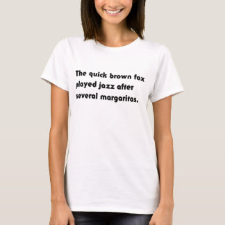 Le Quick Brown Fox Jouait du Jazz... T-shirt Pangr