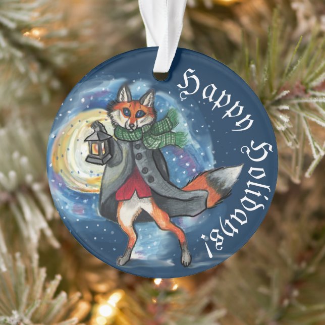 Le renard lunaire en vacances de neige (Arbre)