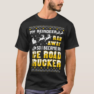 Le renne m'a couru loin ainsi glacent le T-shirt