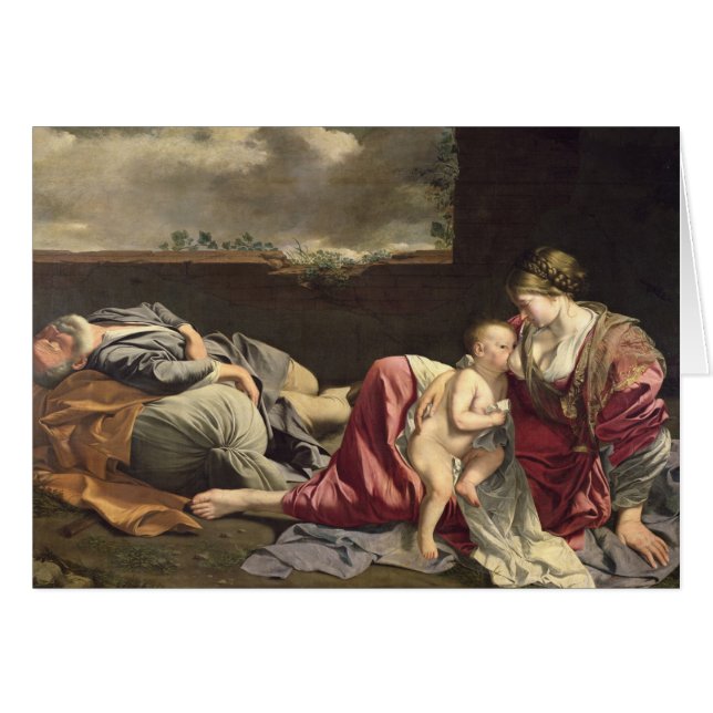 Le repos sur le vol en l'Egypte, 1628 (Devant horizontal)