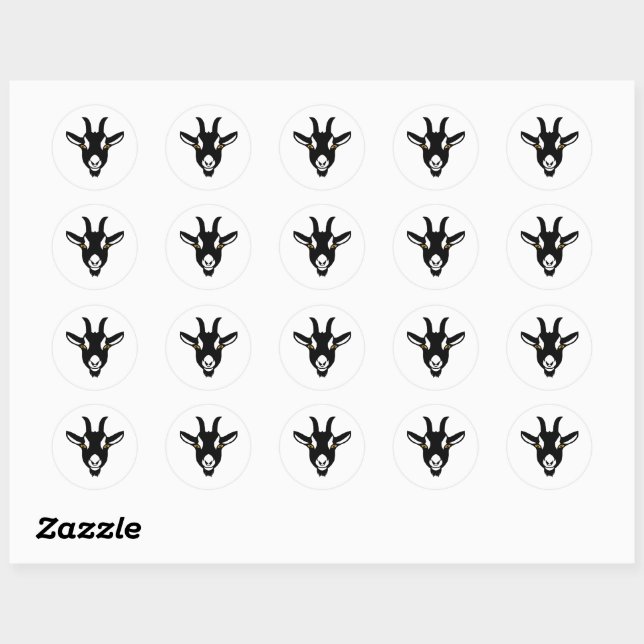 Le réseau de chèvres - Stickers chèvre (Feuille)