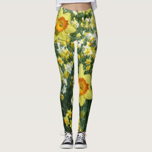 Le ressort de jonquilles fleurit Legging