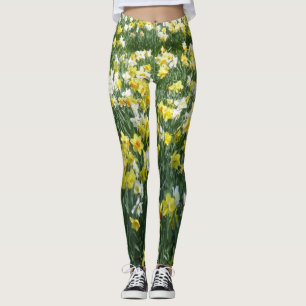 Le ressort de jonquilles fleurit Legging