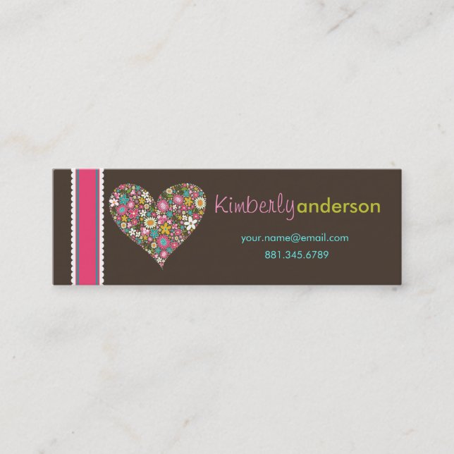 Le ressort fleurit la carte de profil d'amour de (Devant)