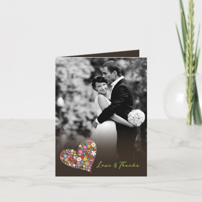 Le ressort fleurit le carte photo de Merci de (Devant)