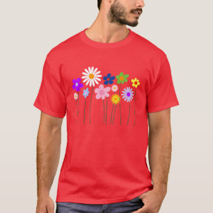 le ressort fleurit le T-shirt