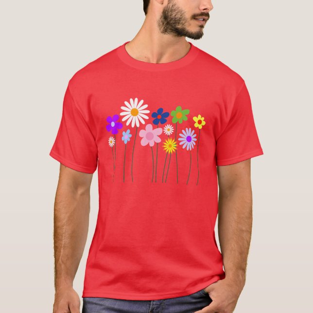 le ressort fleurit le T-shirt (Devant)