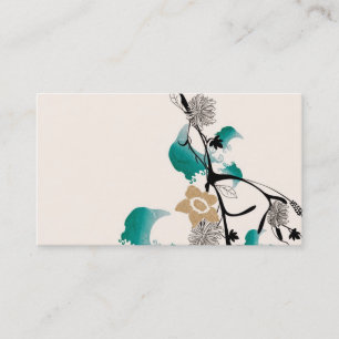 Le résumé fleurit le carte de visite