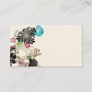 Le résumé fleurit le carte de visite