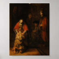 Le retour du fils prodigue Poster d'Art Vintage