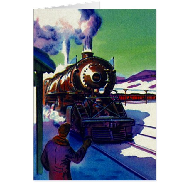 Le rétro voyage vintage de train ont une bonne (Devant)