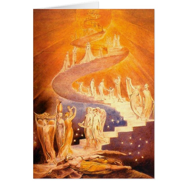 Le rêve de Jacob par William Blake (Devant)