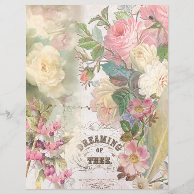 Le rêve floral du papier à scandale (Devant)