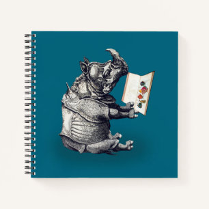 Le rhinocéros lecteur aime les livres
