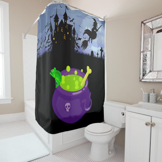 Le rideau de douche de la sorcière (En situation)
