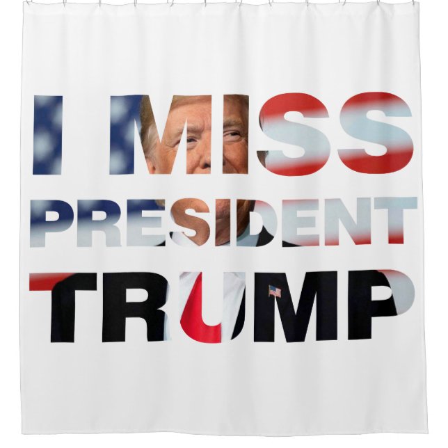 Le rideau de douche du président Trump me manque (Devant)