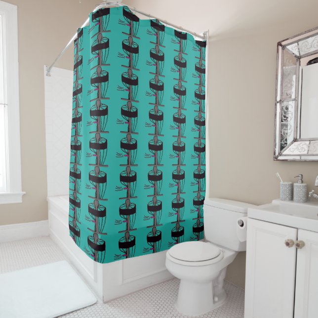 Le rideau en douche de golf de disque partout (En situation)