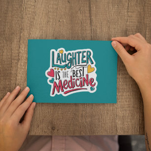 Le rire est la meilleure carte personnalisée de mé
