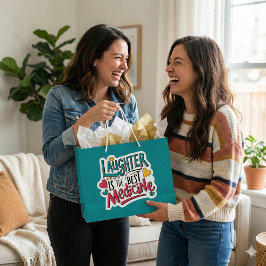 Le rire est le meilleur sac cadeau de médecine