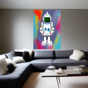 Le robot AI Art Poster