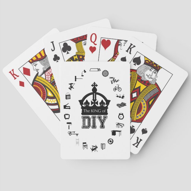 Le roi de do-it-yourself classique cartes à jouer (dos)