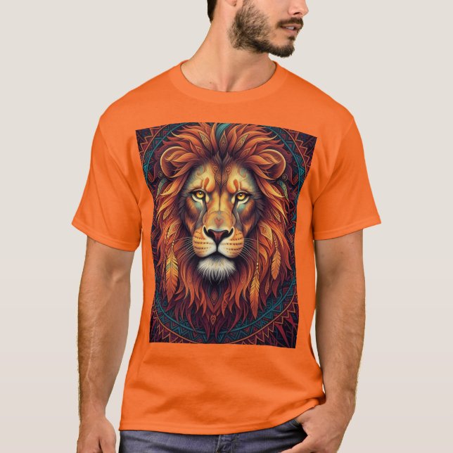 "Le Roi de la Jungle - T-shirt Lion Gras" (Devant)