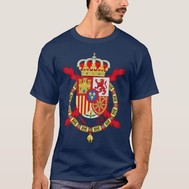 Le Roi espagnol Flag T-Shirt (Devant)