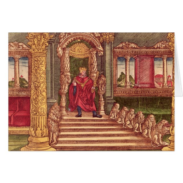 Le Roi Solomon sur son trône, ?ère édition (Devant horizontal)