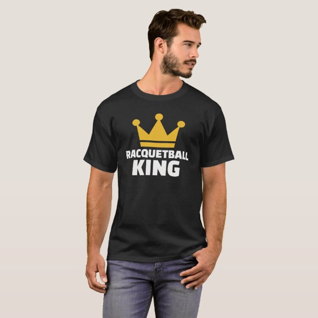 Le Roi T-shirt de racquetball (Devant entier)