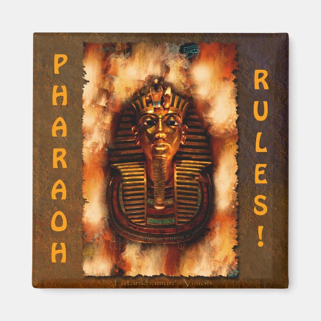 Le roi TUTANKHAMEN Pharaon régit le Magnet d'art é (Devant)