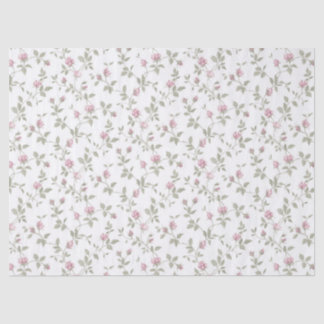 Le rose de rose bourgeonne le papier de soie de