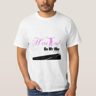 Le rose et le blanc ont guéri sur mon T-shirt de