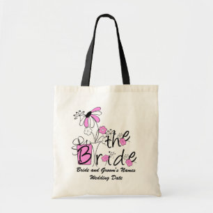 Le rose fleurit le sac fourre-tout à coutume de
