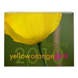 Le rose jaune-orange fleurit le calendrier 2010