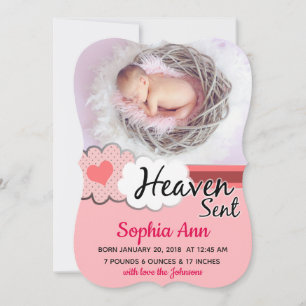 Le rose providentiel opacifie le faire-part de