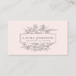 Le rose rougissent les cartes de visite floraux de