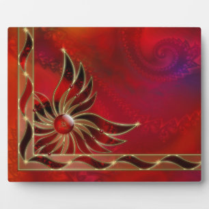 Le rouge comme plaque photo de la flamme
