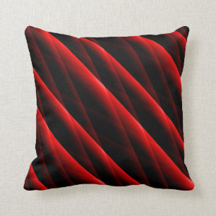 Le rouge cramoisi a piqué le coussin carré moder