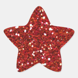 Le rouge scintille autocollant