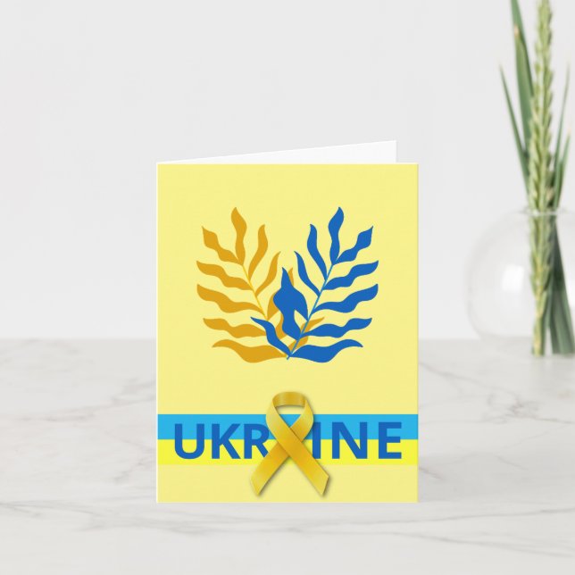 Le ruban de l'unité pour la carte de la paix en Uk (Devant)