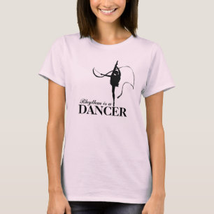 Le rythme est un T-shirt mono de gymnastique de