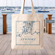 Le sac de bienvenue Bohlin pour mariage Newport RI