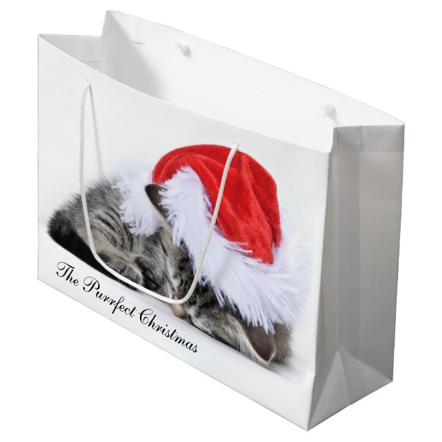 Le sac de cadeau de Noël de Purrfect (Devant Angle)