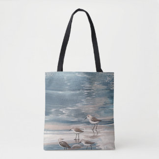 Le sac fourre-tout côtier des oiseaux de plage
