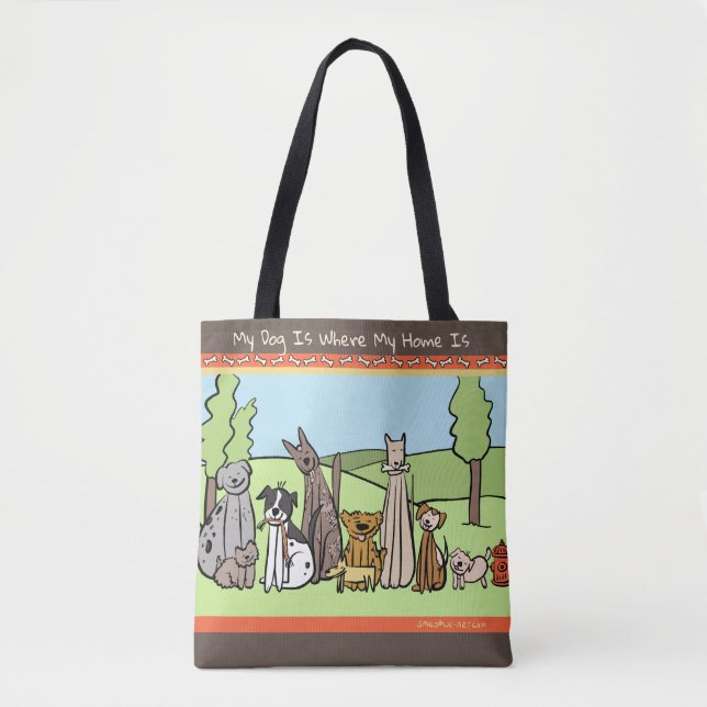Le sac fourre-tout de l'amoureux des chiens (Devant)