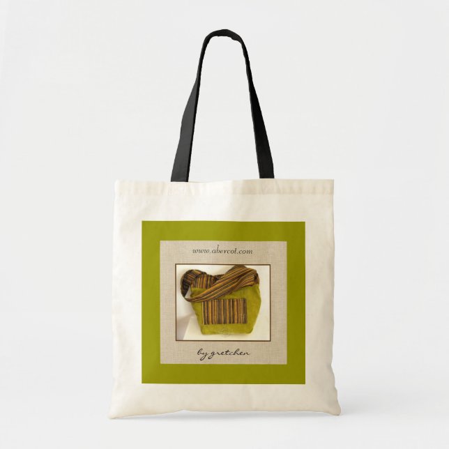 Le sac fourre-tout de scintillement Chartreuse à (Devant)