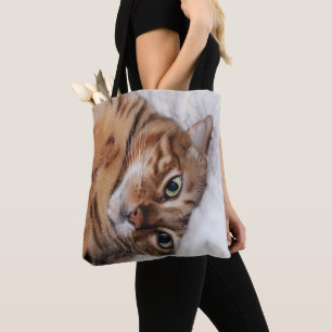 Le sac fourre-tout fou à chat du Bengale, ajouten