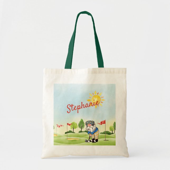 Le Sac fourre-tout Gnome de Golfer (Devant)